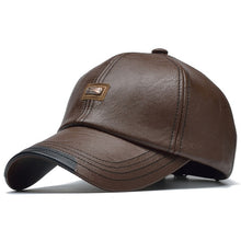 Load image into Gallery viewer, %100 Leather Black Cap