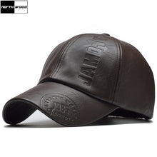 Load image into Gallery viewer, %100 Leather Brown Cap