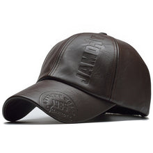 Load image into Gallery viewer, %100 Leather Brown Cap