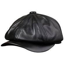 Load image into Gallery viewer, %100 Leather Brown Cap
