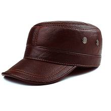 Load image into Gallery viewer, %100 Leather Black Jeep Cap
