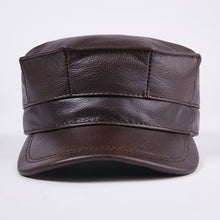 Load image into Gallery viewer, %100 Leather Brown Cap
