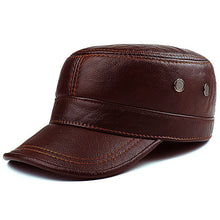 Load image into Gallery viewer, %100 Leather Black Jeep Cap
